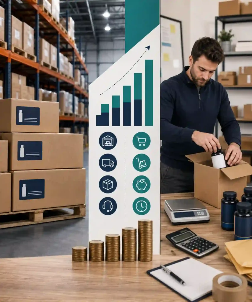 Comparing Amazon FBA and FBM fees and supplement profit margins