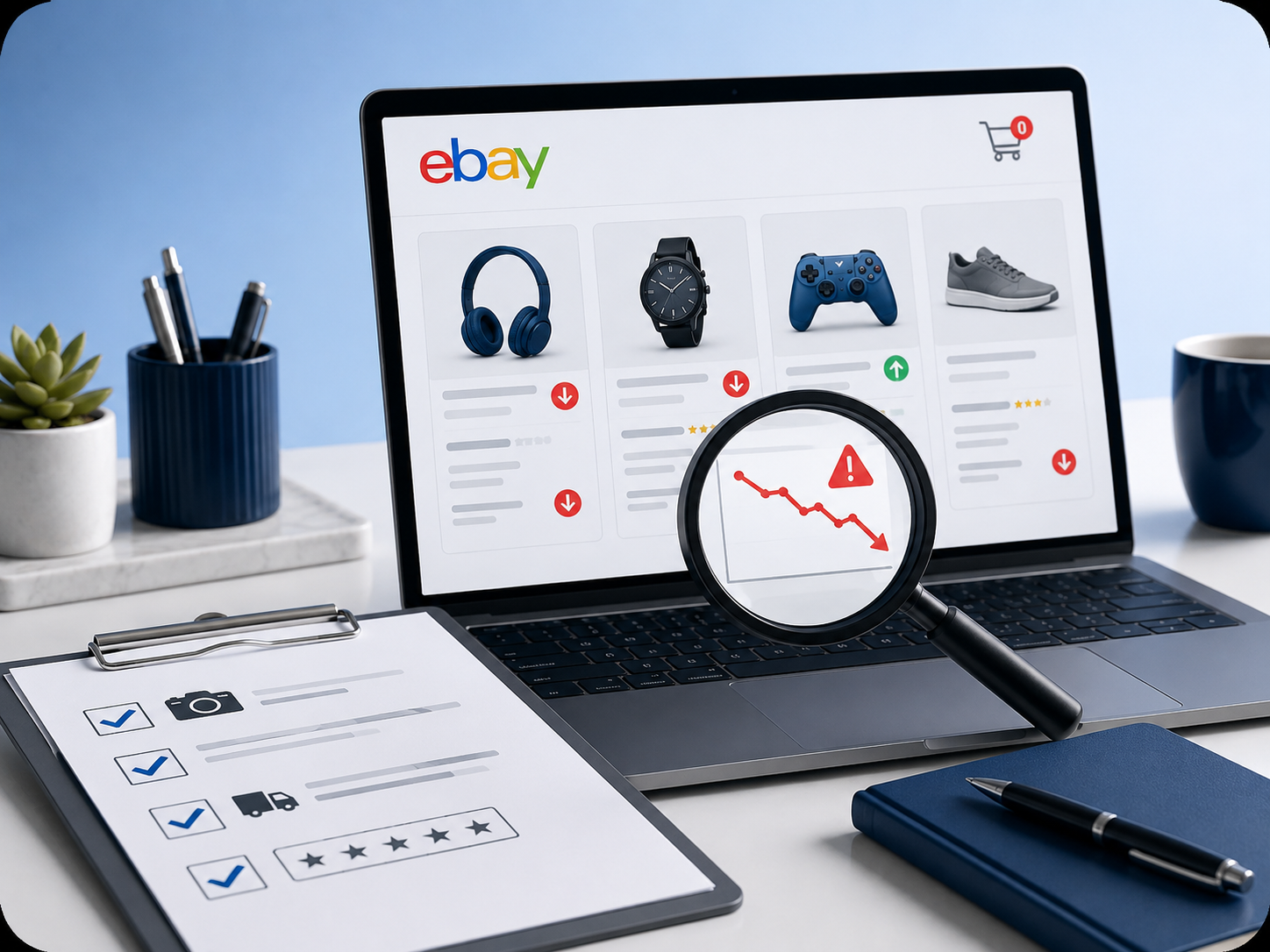 Marketplace listing audit dashboard and written report